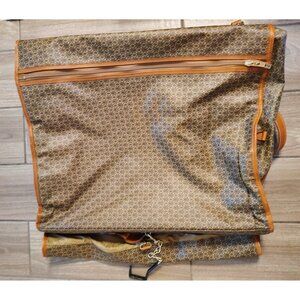 Vintage Hartmann Wings Leather Jacquard Garment Bag Hanging, Travel Luggage